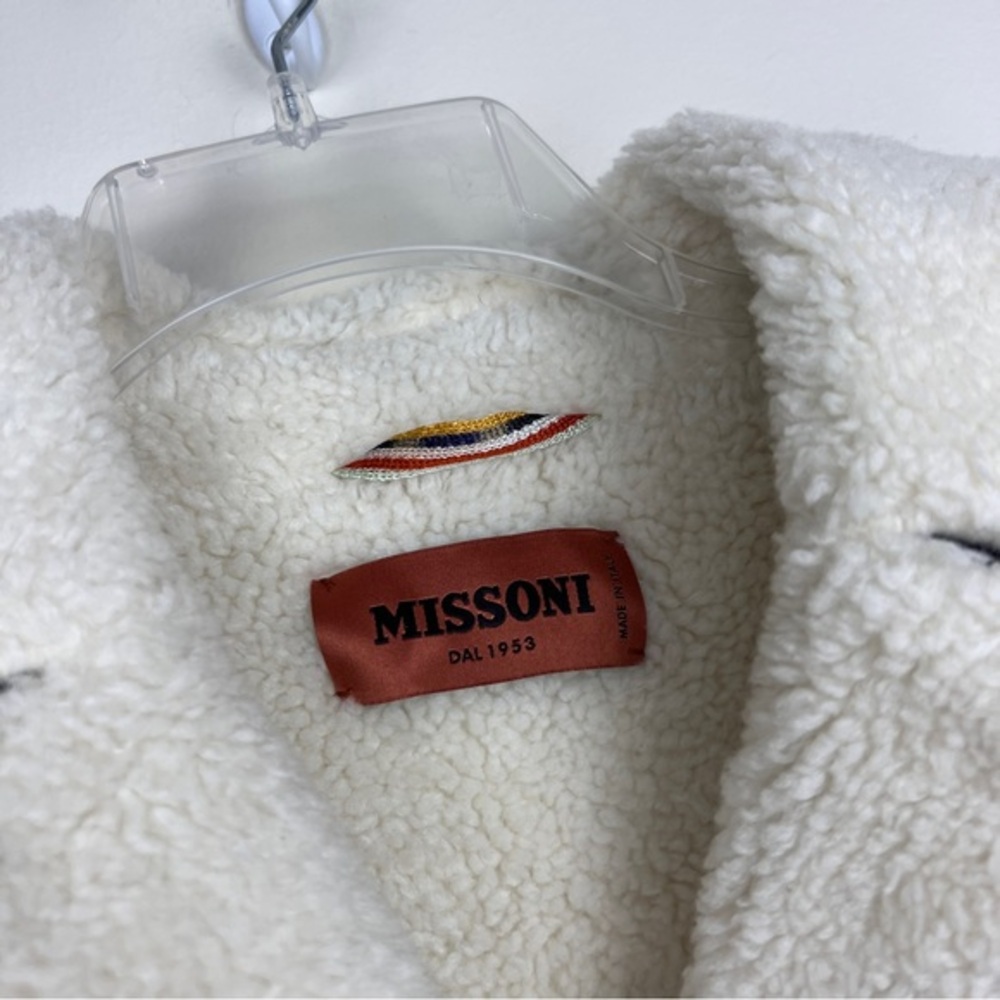Missoni Ombré Tie Dyed Sherpa Lined Coat - Picture 11 of 14